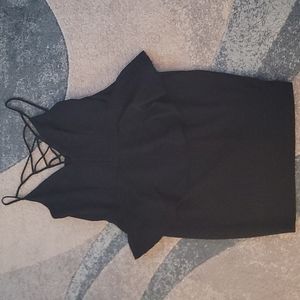 Charlotte Russe Caged-Neck Peplum Dress